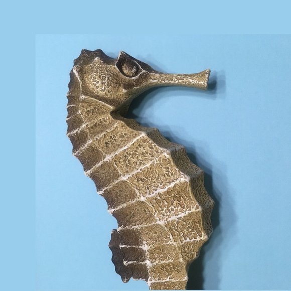 new 12-inch Seahorse - Coastal Nautical Beach House Decor - Resin NOT Ceramic - Picture 2 of 5